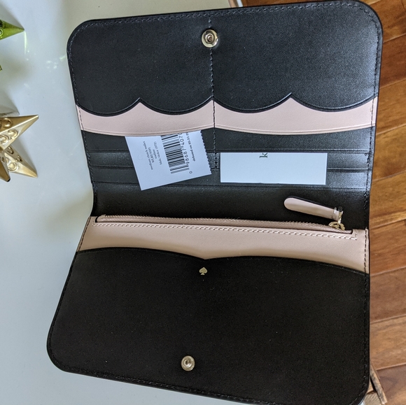 Kate Spade black medium sized clutch wallet - Picture 4 of 9